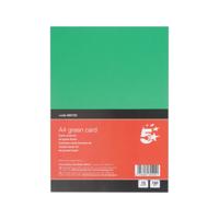 5 Star A4 Green Card x10 Cards 120 Cards in Total Pack of 12 FS680192