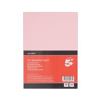 5 Star A4 Assorted Card 230 Micron Pack of 200 FS680277