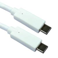 5 Star USB-C to USB-C 10GBPS Cable 100W 1m White FS687015