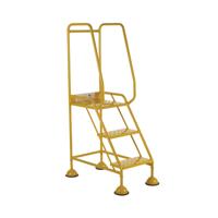 5 Star UK Domed Feet Punched 3 Tread Steps Yellow FS687737