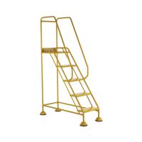 5 Star UK Domed Feet Punched 5 Tread Steps Yellow FS687743