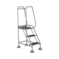 5 Star UK Domed Feet Anti-Slip 3 Tread Steps Grey FS687749