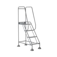 5 Star UK Domed Feet Punched 4 Tread Steps Grey FS687884