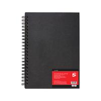 5 Star Hardback Spiral Sketchbook A3 Portrait 50 Sheets FS688011