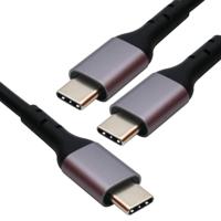 5 Star Dual USB-C 140W Charging Cable Black 1.8m FS711386
