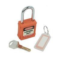 5 Star Standard Shackle Safety Lockout Padlock Orange FS712548