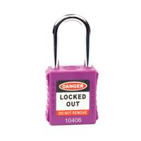 5 Star Standard Shackle Safety Lockout Padlock Purple FS712550