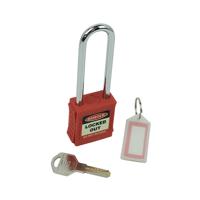 5 Star Long Shackle Safety Lockout Padlock Red FS712551