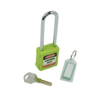 5 Star Long Shackle Safety Lockout Padlock Green FS712553