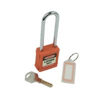 5 Star Long Shackle Safety Lockout Padlock Orange FS712555