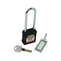 5 Star Long Shackle Safety Lockout Padlock Black FS712556
