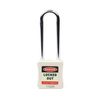 5 Star Long Shackle Safety Lockout Padlock White FS712557