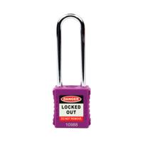 5 Star Long Shackle Safety Lockout Padlock Purple FS712558