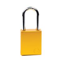 5 Star Aluminium Safety Lockout Padlock Yellow FS712566