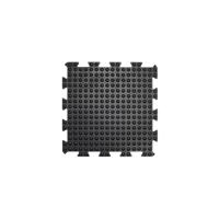 5 Star Anti-Fatigue Bubble Interlock Mat Mid 0.5x0.5m Black FS712724