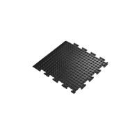 5 Star Anti-Fatigue Bubble Interlock Mat End 0.5x0.5m Black FS712725