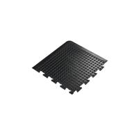 5 Star Anti-Fatigue Bub Interlock Mat Corner 0.5x0.5m Black FS712726