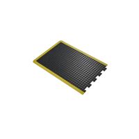 5 Star Anti-Fatigue Bubble Mat End 0.6x0.9m Black/Yellow Nitr FS712729