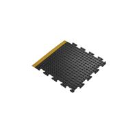 5 Star Anti-Fatigue Bub Mat Con End 0.5x0.5 Black/Ylw Nitrile FS712733