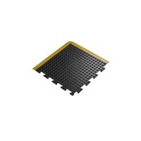 5 Star Anti-Fatigue Bub Mat Con Crnr 0.5x0.5m Blk/Ylw Nitrile FS712734