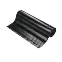 5 Star Wide Ribbed Runner Mat 1.2m x 10m x 3mm Black FS712752