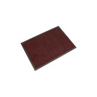 5 Star Washable Indoor Entrance Door Mat 0.85x1.2m Black/Red FS712914