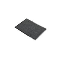 5 Star Heavy Duty Ribbed Door Mat 0.6 x 0.9m Grey FS712949