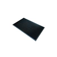5 Star Fingertip Rubber Outdoor Door Mat 0.8 x 1m Black FS712962