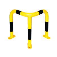 Med Duty Corner Protect Guard Outdoor 600x500x500 Ylw/Blk FS780942