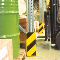 Heavy Duty Pallet Rack Protector Right Profile 400x6 Ylw/Blk FS784919