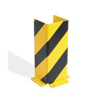 Heavy Duty Pallet Rack Protector U Prof 400x6 Ylw/Blk FS786319