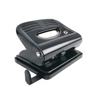 5 Star Office Punch 2Hole Plastic Base Metal Handle Capacity 20x 80gsm Black