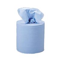 5 Star Centrefeed Tissue Refill for Jumbo Dispenser 1-Ply 150mx180mm Blue (Pack of 6)