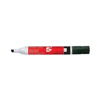 5 Star Office Drywipe Marker Xylene/Toluene-free Chisel Tip 2-5mm Line Black (Pack of 12)
