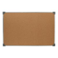 5 Star Office Cork Board with Wall Fixing Kit Aluminium Frame 900x600mm