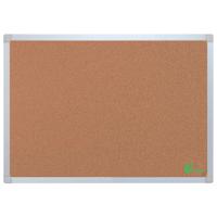 5 Star Office Cork Board with Wall Fixing Kit Aluminium Frame 1200x900mm