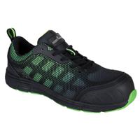 Portwest Composite Textile Trainer S1PS FO SR 36 Blk/Green