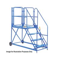 Climb-It Work Platform Easy Slope 1200mm Platform 3 Tread Blue AHWPE1203BL