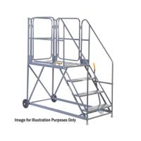 Climb-It Work Platform Easy Slope 1200mm Platform 3 Tread Grey AHWPE1203GY