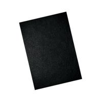 GBC LeatherGrain A4 Binding Cover 250gsm Black (Pack of 100) CE040010