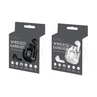 Wireless Ear Buds with Charging Case White/Black Pack of 16 ELE12574OB