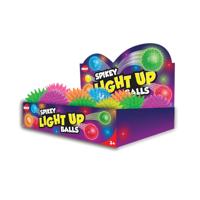 Flashing Spikey Ball Assorted Pack of 24 TOY1669