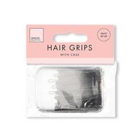 Forever Beautiful Hair Grips with Case x60 Black Pack of 48 PER4349