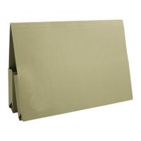 Exacompta Guildhall Legal Double Pocket Wallet Foolscap Green (25 Pack) 214-GRN