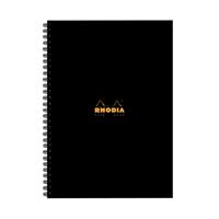 Rhodia Business A4 Book Wirebound Hardback 160 Pages Black (Pack of 3) 119232C