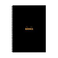 Rhodia Meeting A4 Book Wirebound Hardback Black 160 Pages (Pack of 3) 119238C