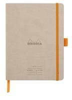 Clairefontaine Rhodiarama Italian Leatherette Meeting Book A5+ Beige 117785C