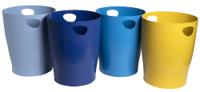 Exacompta Ecobin Waste Paper Bin Recycled 15 Litres Assorted Colours (Pack of 8) 45302D