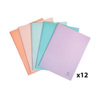 Exacompta Aquarel Display Book 40 Pockets A4 Assorted (Pack of 12) 88460E