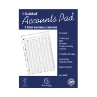 Exacompta Guildhall Account Pad 8-Column Summary A4 1589